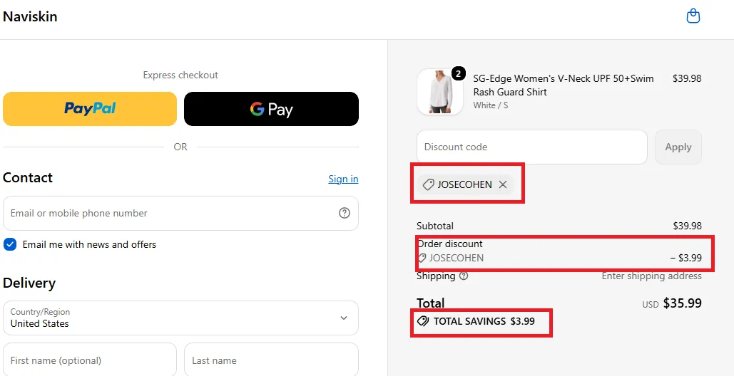Naviskin 10% OFF COUPON CODE